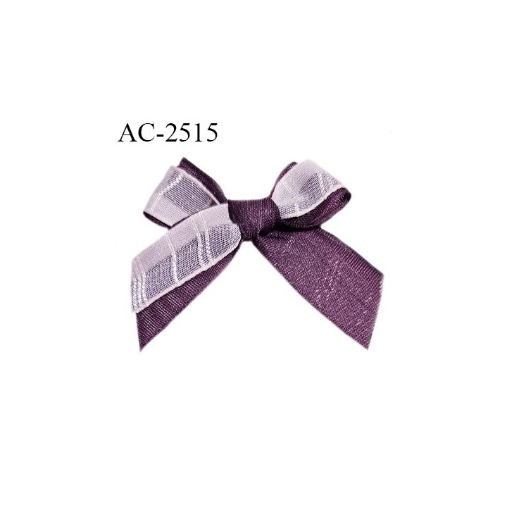 Noeud lingerie 45 mm haut de gamme couleur violet et rose largeur 45 mm hauteur 45 mm prix à l'unité