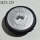 Bouton 23 mm recouvert de tissu noir avec un sequin au centre diamètre 23 mm accroche avec un anneau prix à la pièce