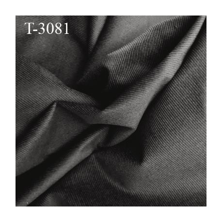 Tissu velours gris petites côtes largeur 155 cm poids au m2 270 grs prix pour 10 cm de longueur et 155 cm de largeur
