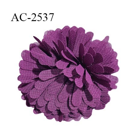 Décor lingerie et autres 60 mm haut de gamme fleur couleur violet diamètre 60 mm prix à l'unité