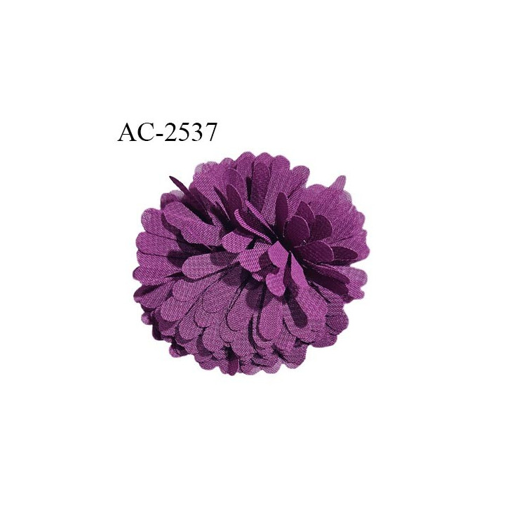 Décor lingerie et autres 60 mm haut de gamme fleur couleur violet diamètre 60 mm prix à l'unité