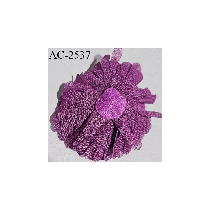 Décor lingerie et autres 60 mm haut de gamme fleur couleur violet diamètre 60 mm prix à l'unité