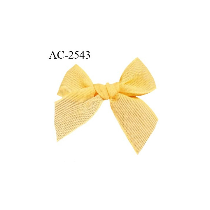Noeud lingerie 45 mm haut de gamme couleur jaune orangé largeur 45 mm hauteur 40 mm prix à l'unité