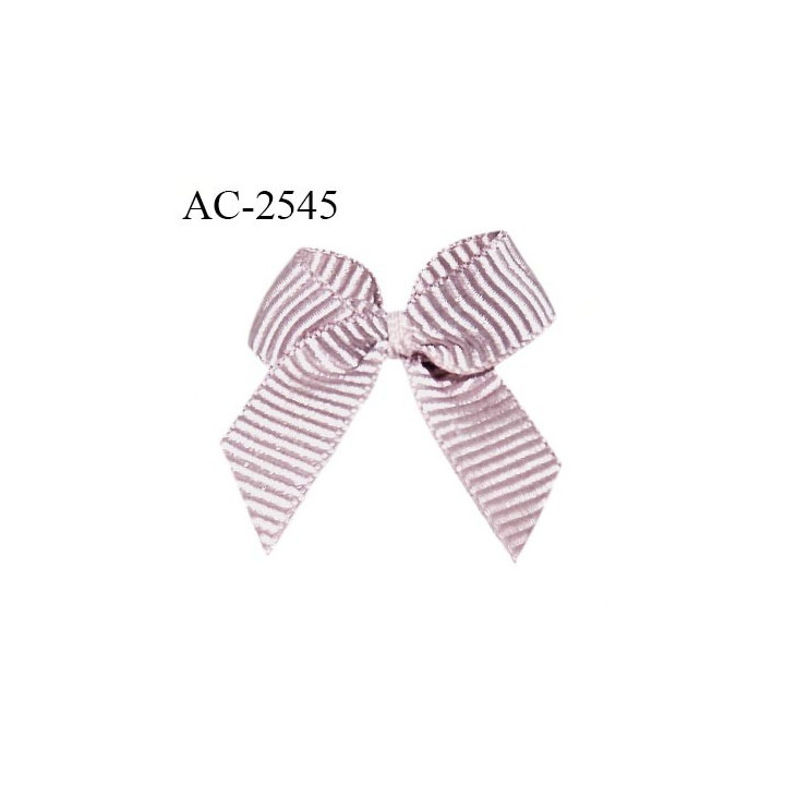 Noeud lingerie 20 mm haut de gamme en satin couleur vieux rose largeur 20 mm hauteur 20 mm prix à l'unité