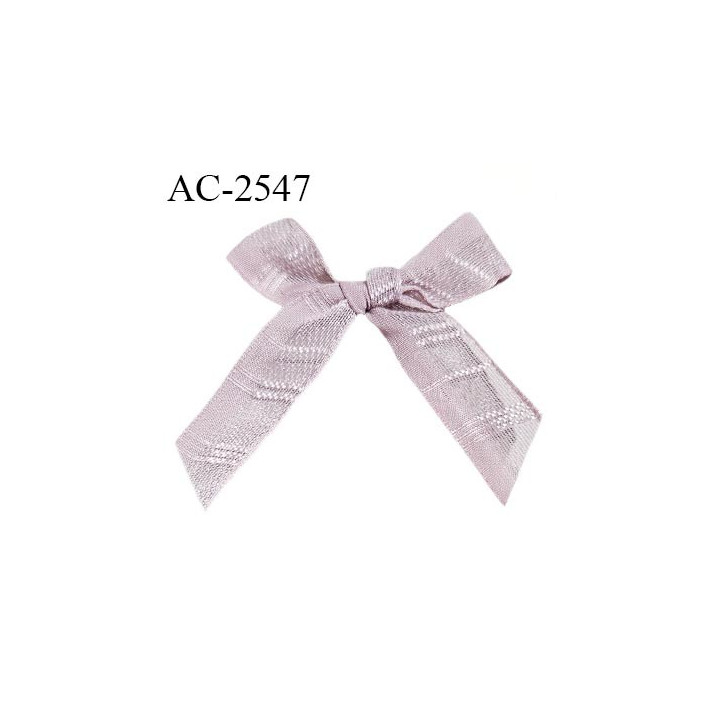 Noeud lingerie 40 mm haut de gamme couleur vieux rose largeur 40 mm hauteur 45 mm prix à l'unité