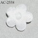 Décor lingerie et autres ornements textile 15 mm haut de gamme fleur couleur blanc tresse plate et satin