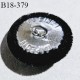 Bouton 18 mm couleur noir style velours accroche avec un anneau diamètre 18 mm épaisseur 8 mm prix à la pièce