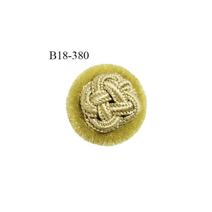 Bouton 18 mm couleur mordoré style velours accroche avec un anneau diamètre 18 mm épaisseur 8 mm prix à la pièce