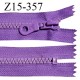 Fermeture zip 15 cm non séparable couleur violet largeur 3 cm zip nylon longueur 15 cm largeur 6 mm prix à la pièce