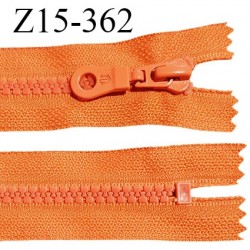 Fermeture zip 15 cm non séparable couleur orange largeur 3 cm zip nylon longueur 15 cm largeur 6 mm prix à la pièce