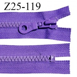 Fermeture zip moulée 25 cm non séparable couleur violet largeur 3.2 cm zip nylon 25 cm largeur 6 mm prix au mètre