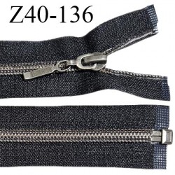 Fermeture zip 40 cm séparable couleur noir largeur 2.7 cm zip 40 cm largeur 6 mm prix au mètre