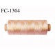 Bobine 166 m fil polyester continu n° 40 solide couleur or rose brillant trop beau longueur 166 mètres bobiné en France