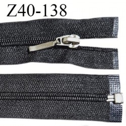 Fermeture zip 40 cm séparable couleur noir largeur 2.7 cm zip 40 cm largeur 5 mm prix au mètre