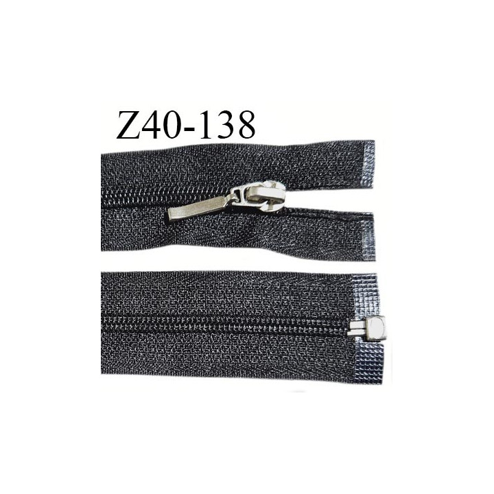 Fermeture zip 40 cm séparable couleur noir largeur 2.7 cm zip 40 cm largeur 5 mm prix au mètre