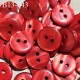 Bouton 13 mm couleur rouge 2 trous diamètre 13 mm épaisseur 2 mm prix à la pièce