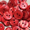 Bouton 13 mm couleur rouge 2 trous diamètre 13 mm épaisseur 2 mm prix à la pièce