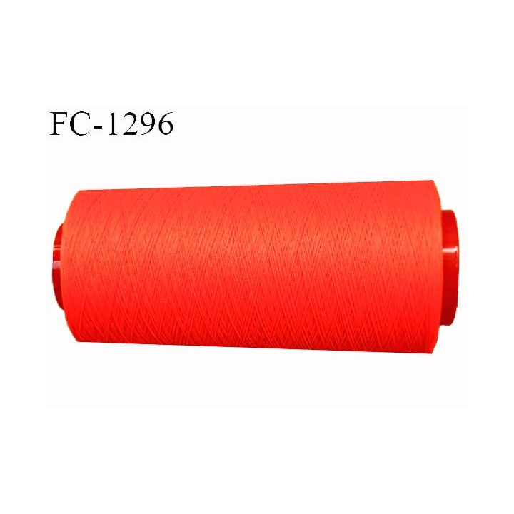Cone 5000 mètres de fil mousse n°80 polyamide fil super qualité couleur orange fluo longueur 5000 m  bobiné en France