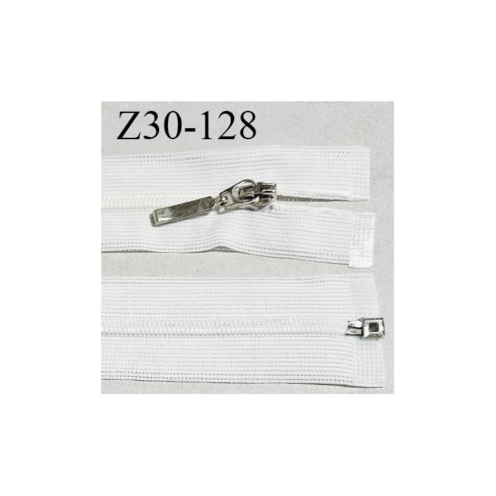 Fermeture zip 30 cm couleur naturel séparable curseur métal longueur 30 cm largeur 2.8 cm largeur du zip 5 mm prix à l'unité