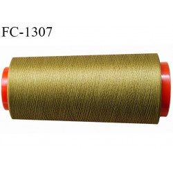 Cone de fil 5000 m mousse polyester n° 110 polyester couleur vert olive longueur 5000 mètres bobiné en France