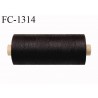 Bobine fil 500 m 100 % coton fil n° 80 haut de gamme soyeux couleur noir longueur de la bobine 500 mètres bobiné en France