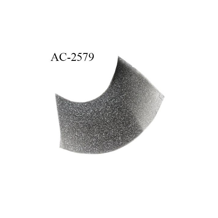 Epaulette mousse largeur 15 cm longueur 10 cm épaisseur de 3 à 10 mm couleur gris prix à la pièce