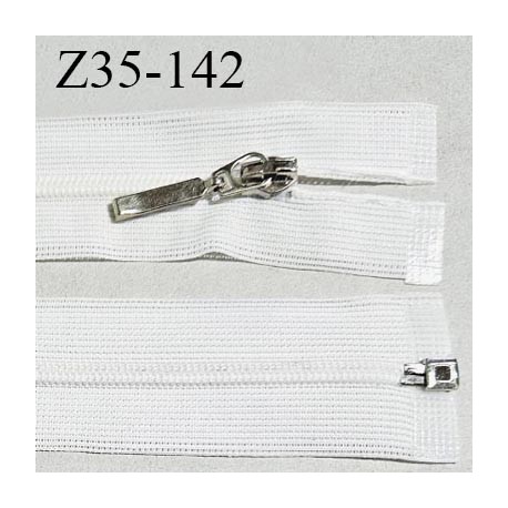 Fermeture zip 35 cm couleur naturel séparable curseur métal longueur 35 cm largeur 2.8 cm largeur du zip 5 mm prix à l'unité