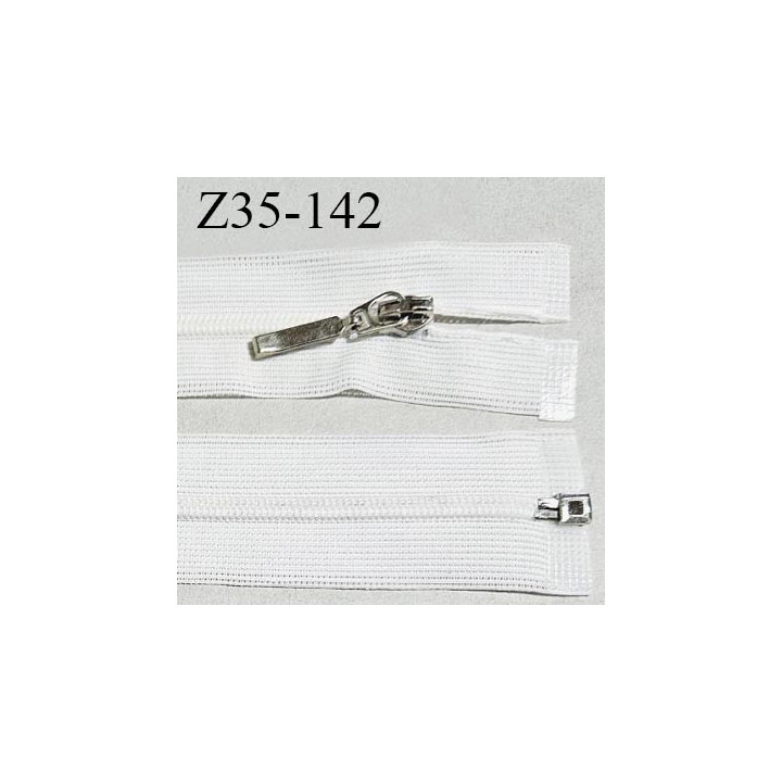 Fermeture zip 35 cm couleur naturel séparable curseur métal longueur 35 cm largeur 2.8 cm largeur du zip 5 mm prix à l'unité