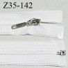 Fermeture zip 35 cm couleur naturel séparable curseur métal longueur 35 cm largeur 2.8 cm largeur du zip 5 mm prix à l'unité