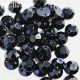 Perle strass sequin couleur noir à facettes diamètre 7 mm épaisseur 2.5 mm prix à l'unité