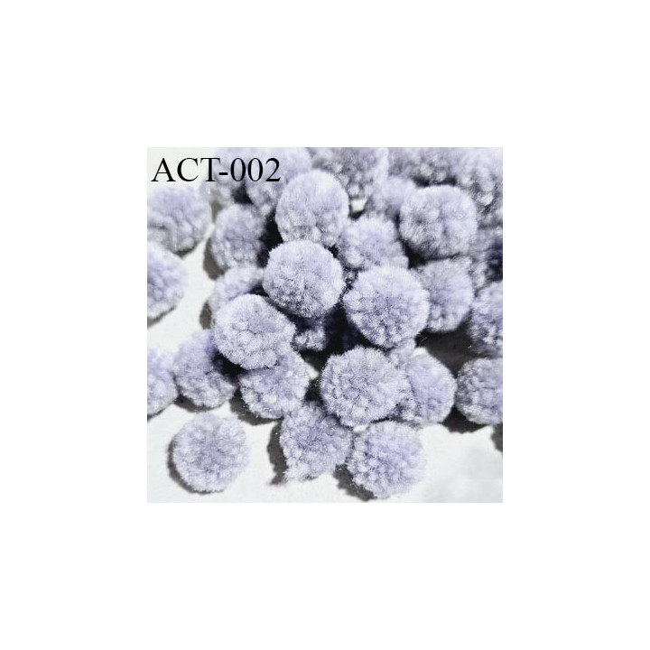 Pompon décor couleur gris diamètre 10 mm prix à la pièce