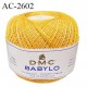 Pelote de fil à crochet fin DMC Babylo 100% coton couleur jaune orangé grosseur 20 prix pour une pelote