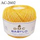 Pelote de fil à crochet fin DMC Babylo 100% coton couleur jaune orangé grosseur 20  prix pour une pelote