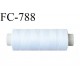 Bobine 150 m fil Polyester n° 120 couleur blanc longueur 150 mètres fil européen bobiné en France certifié oeko tex