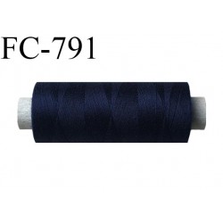 Bobine 150 m fil Polyester n° 120 couleur bleu marine longueur 150 mètres bobiné en France certifié oeko tex