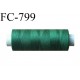 Bobine 150 m fil Polyester n° 120 couleur vert longueur 150 mètres bobiné en France certifié oeko tex