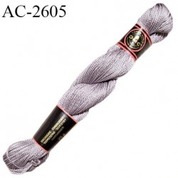 Echevette de coton perlé DMC 100% coton n°5 couleur mauve prix pour une échevette de 25 g soit environ 112 mètres