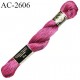 Echevette de coton perlé DMC 100% coton n°5 couleur violet et rose prix pour une échevette de 25 g soit environ 112 mètres
