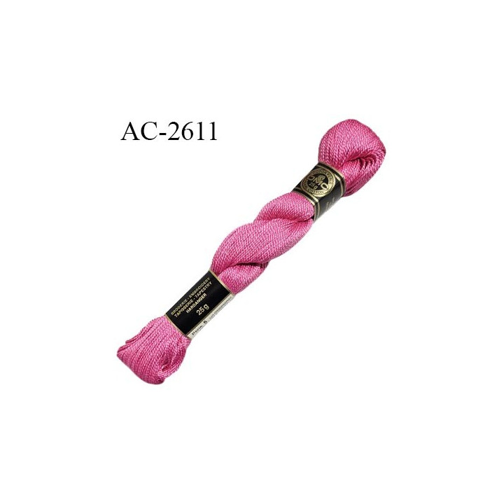 Echevette de coton perlé DMC 100% coton n°5 couleur rose prix pour une échevette de 25 g soit environ 112 mètres