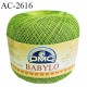 Pelote de fil à crochet fin DMC Babylo 100% coton couleur vert grosseur 30 pour crochet de 1 à 1,25 mm prix pour une pelote