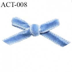Noeud lingerie 30 mm haut de gamme en satin couleur bleu ciel largeur 30 mm hauteur 20 mm prix à l'unité