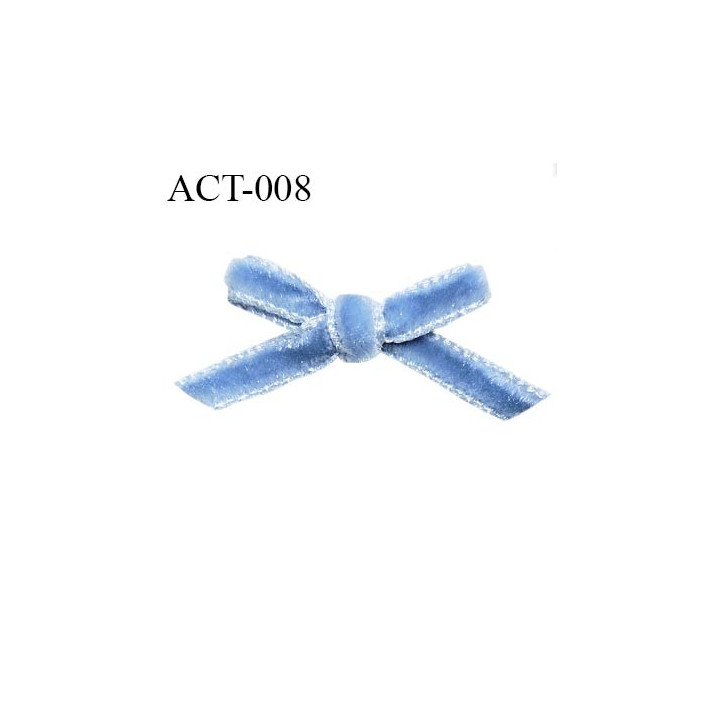 Noeud lingerie 30 mm haut de gamme en satin couleur bleu ciel largeur 30 mm hauteur 20 mm prix à l'unité