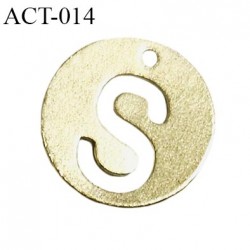 Accessoire décor ornement pendentif diamètre 9 mm en métal couleur doré prix à la pièce