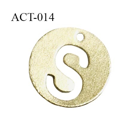 Accessoire décor ornement pendentif diamètre 9 mm en métal couleur doré prix à la pièce