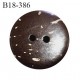 Bouton coco 18 mm avec motif gravé fabriqué en France 2 trous diamètre 18 mm épaisseur 3 mm prix à la pièce