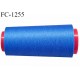 Cone of thread 1000 m polyester foam n° 110 polyester blue color length 1000 meters reel in France