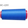 Cone de fil 1000 m mousse polyester n° 110 polyester couleur bleu longueur 1000 mètres bobiné en France