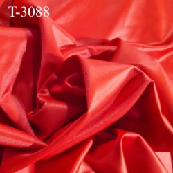 Tissu maillot de bain rouge vif haut de gamme lycra élasthanne largeur 92 cm 260 grs au m2 prix pour 10 centimètres de longueur
