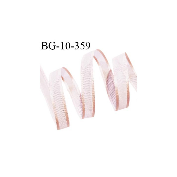 Galon ruban 10 mm couleur rose pâle largeur 10 mm prix au mètre
