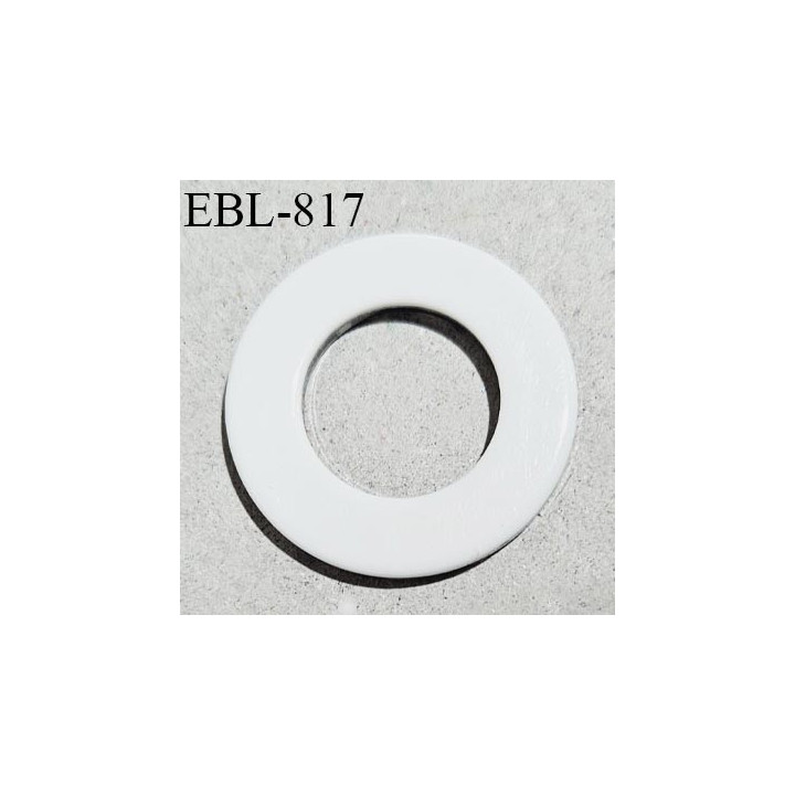 Anneau 14 mm en pvc bain et lingerie couleur noir à pois blancs diamètre intérieur 14 mm diamètre extérieur 25 mm